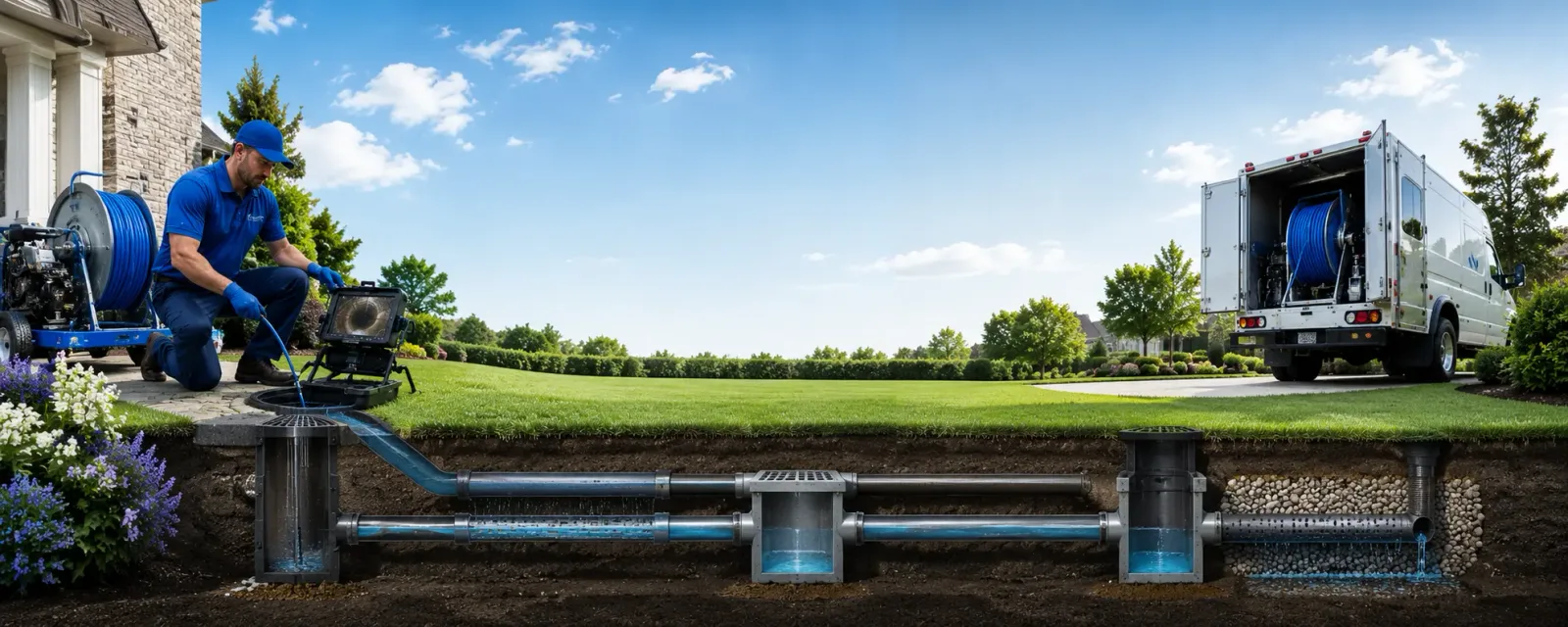 Outdoor drain cleaning information for Leamington, UT